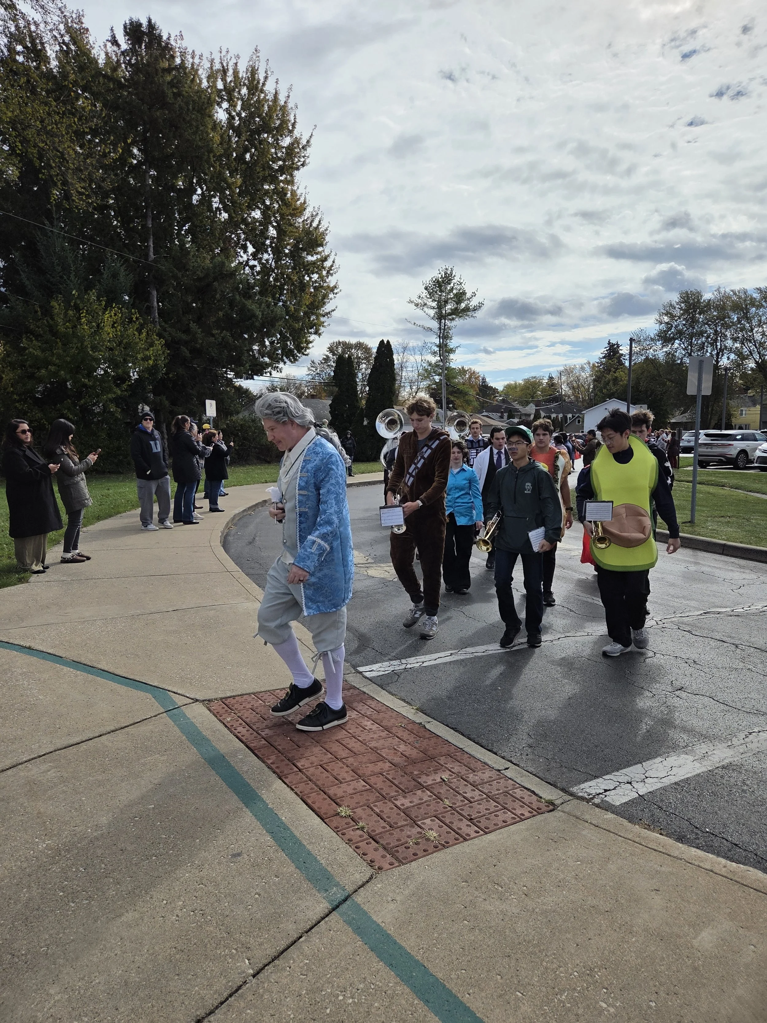 HS Band @ ES Halloween Parade