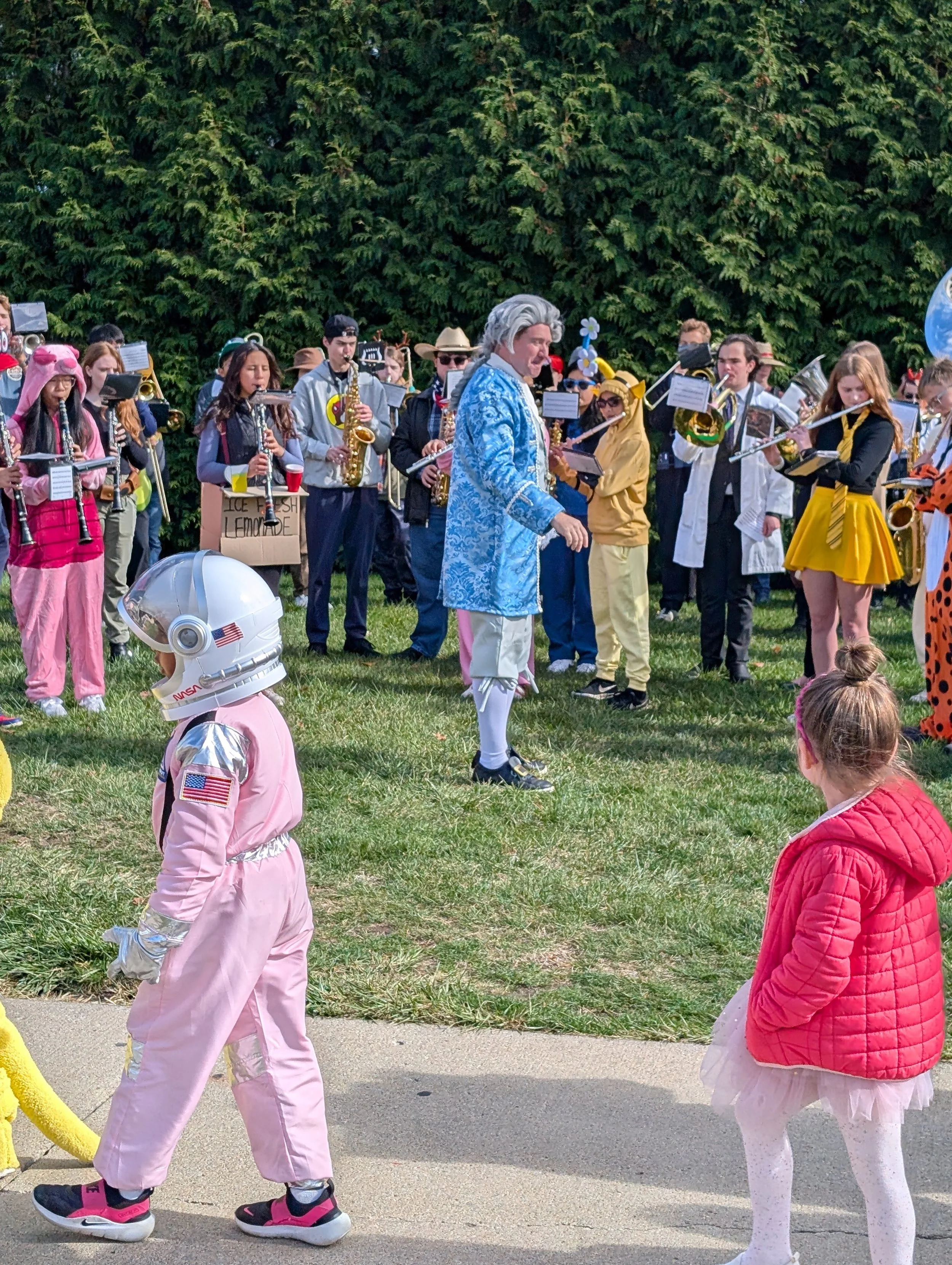 HS Band @ ES Halloween Parade