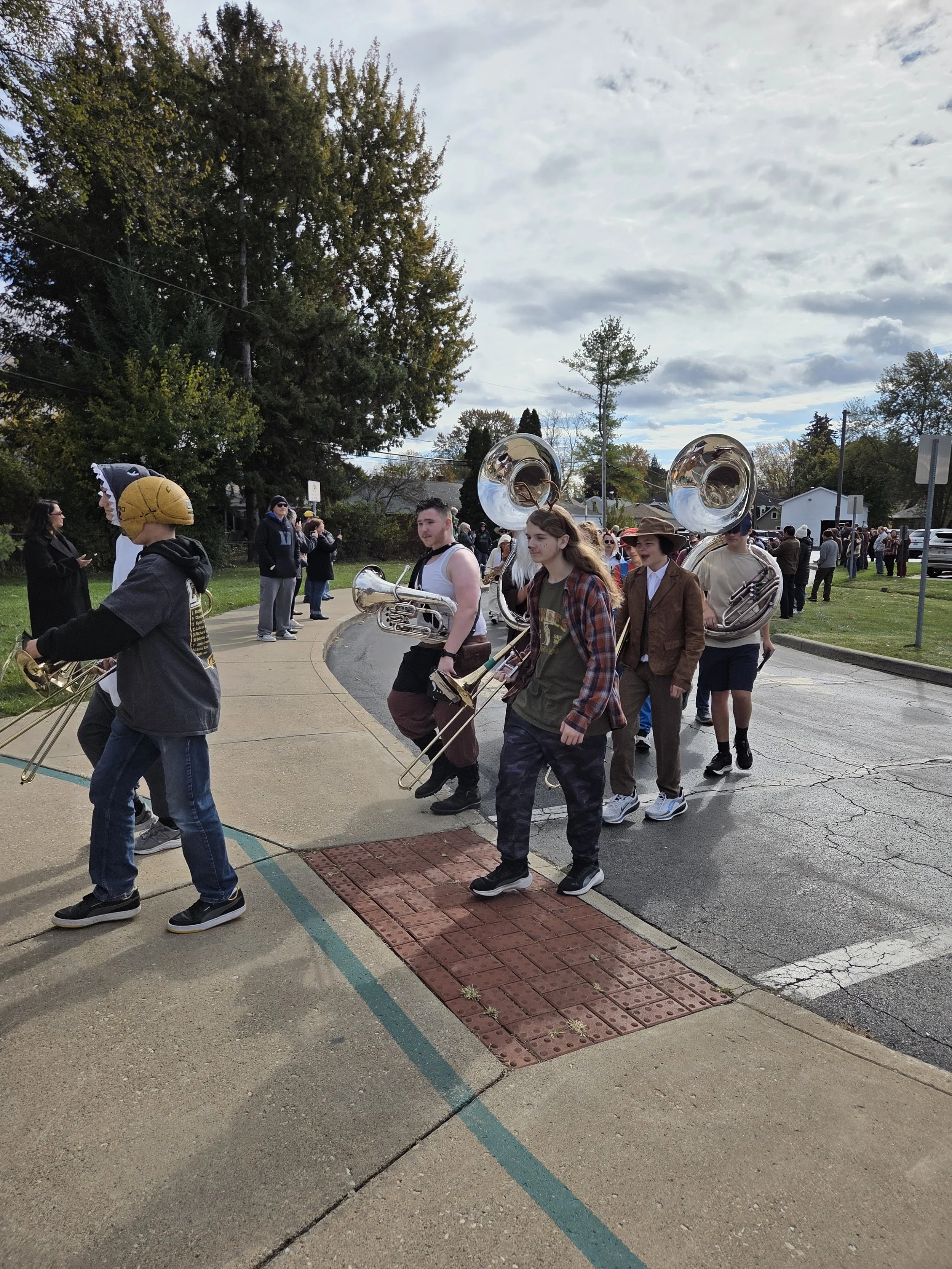 HS Band @ ES Halloween Parade