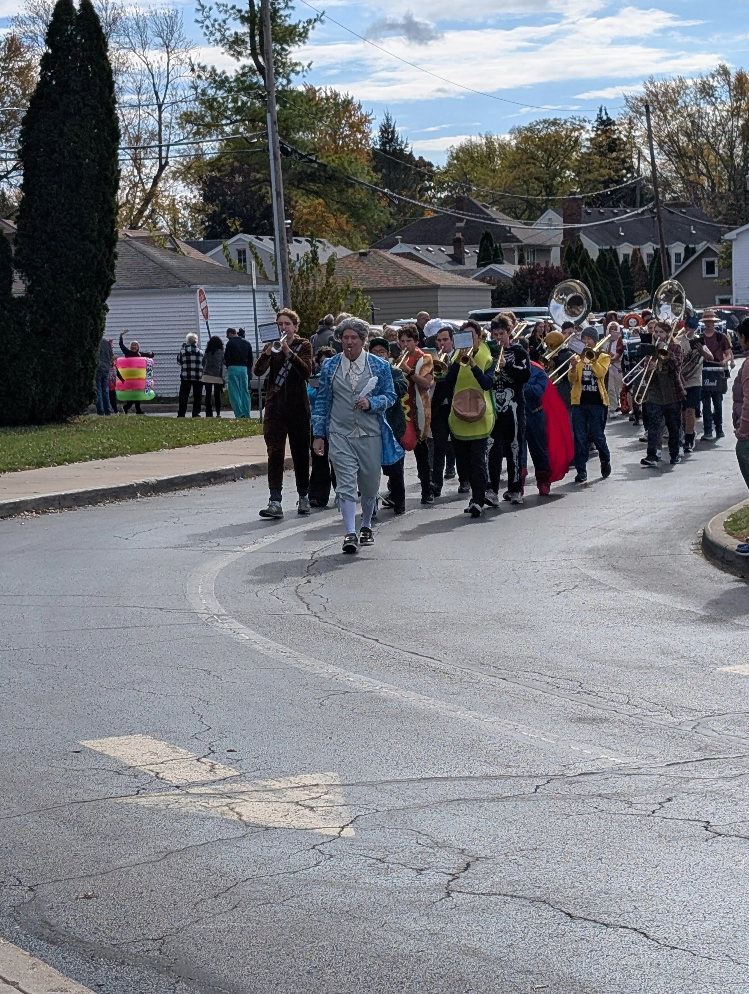 HS Band @ ES Halloween Parade