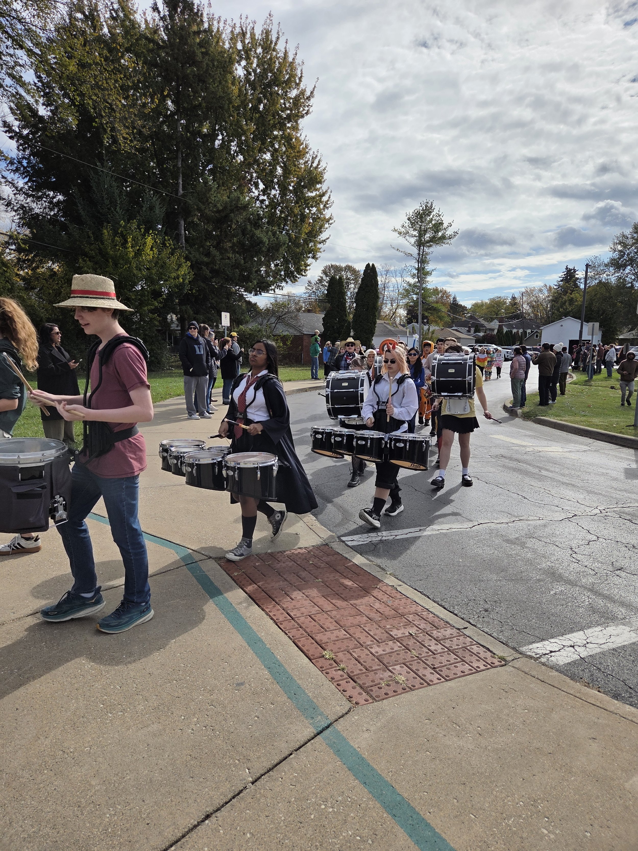 HS Band @ ES Halloween Parade