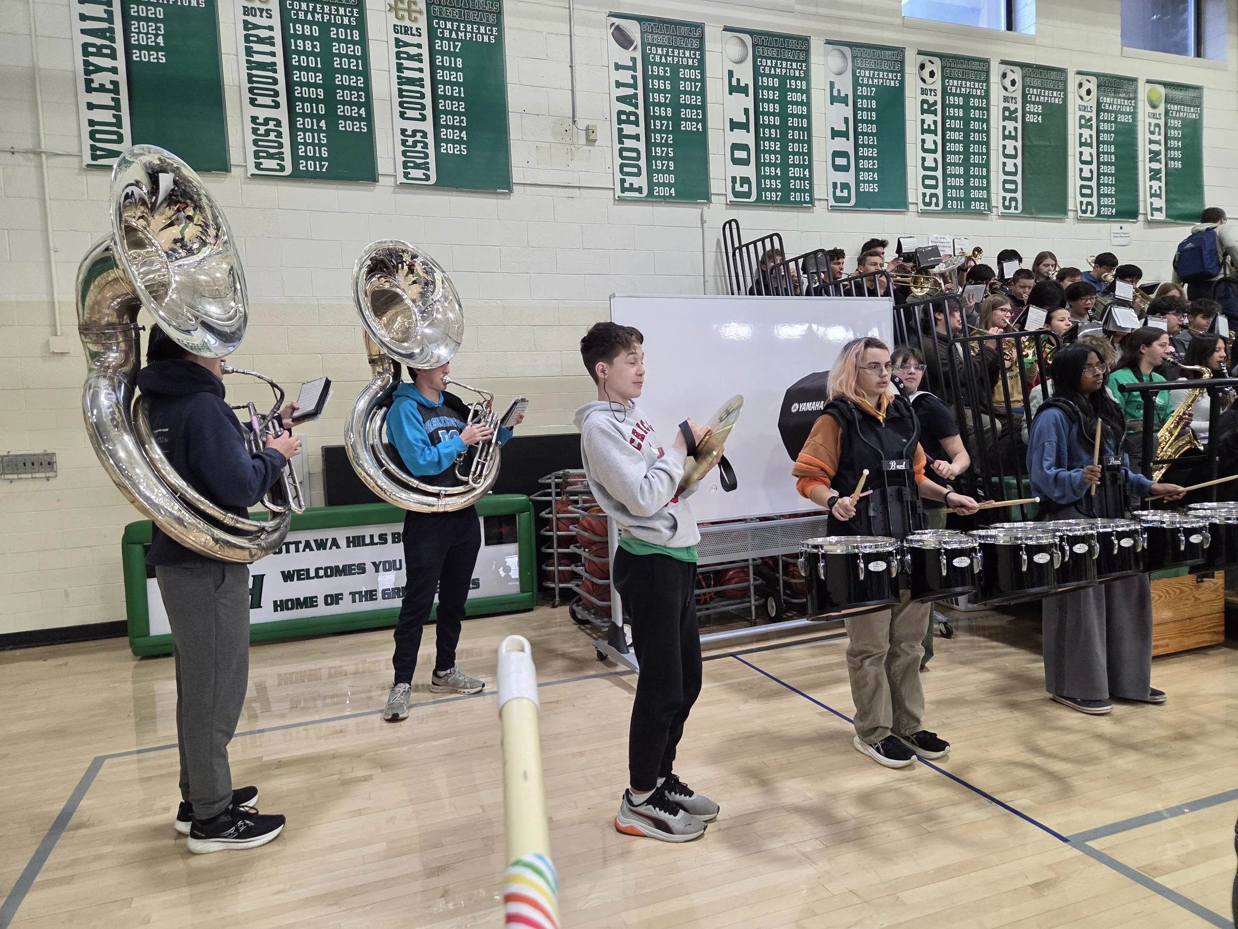 Girls XC Recognition Assembly  Photo by Heather Phillips