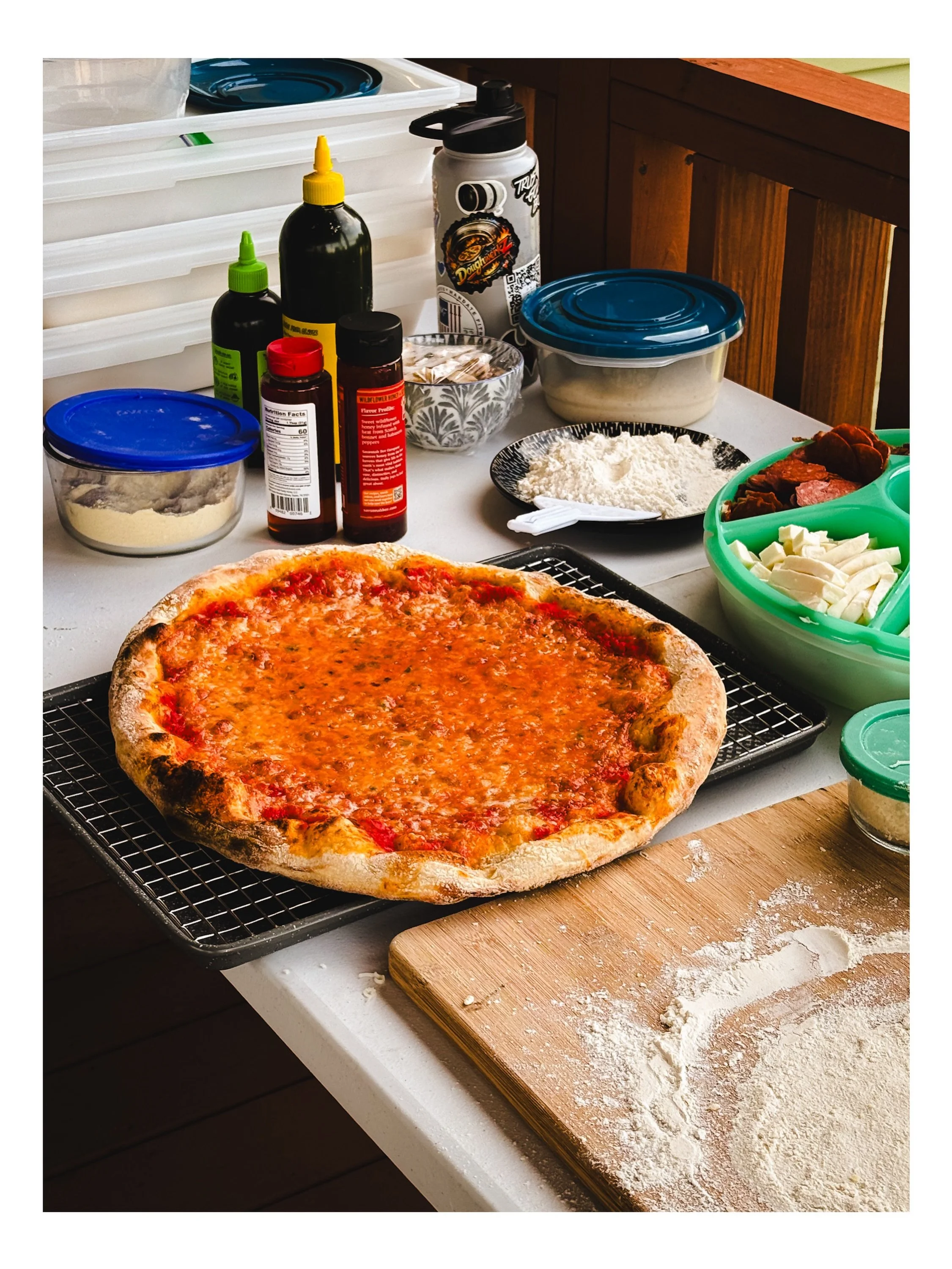 Such a fantastic afternoon of hanging with friends and servin up fresh hot pizza

Always a classic cheese for all the kidz

#dailyverse 
&ldquo;This is a trustworthy saying. And I want you to stress these things, so that those who have trusted in God