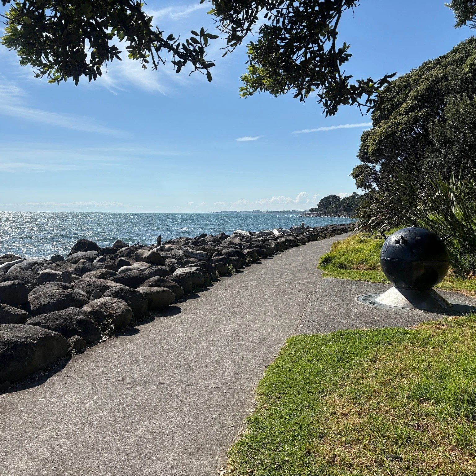 With Dale Copeland&rsquo;s permission, I wanted to share one of my favourite public sculptures in New Plymouth: 'Reflect Collateral Damage'.

I love this work because it brings history and art together in such a direct, public way. It asks people to 