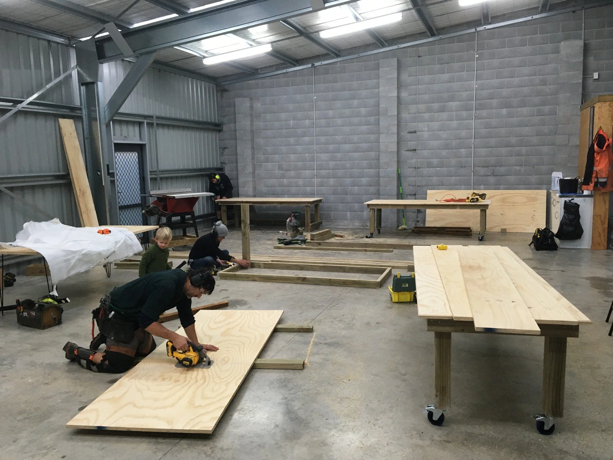 Five years in our commercial studio space!

Our beginnings were humble, moving from the farm into an empty warehouse and building much of what we needed ourselves. We couldn&rsquo;t afford fancy metal worktables, so we bought some chairs, gathered th