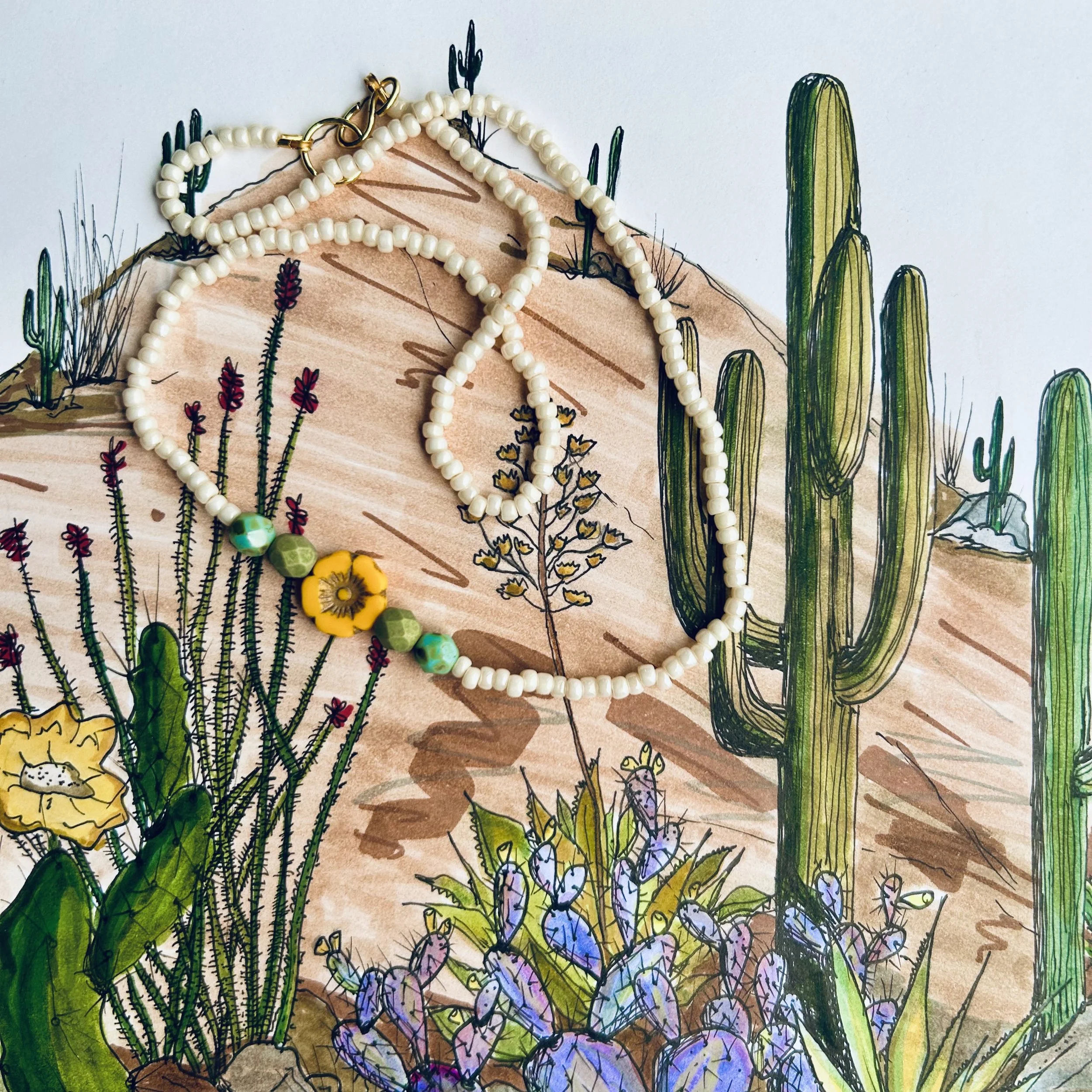 Saguaro Blossom Necklace