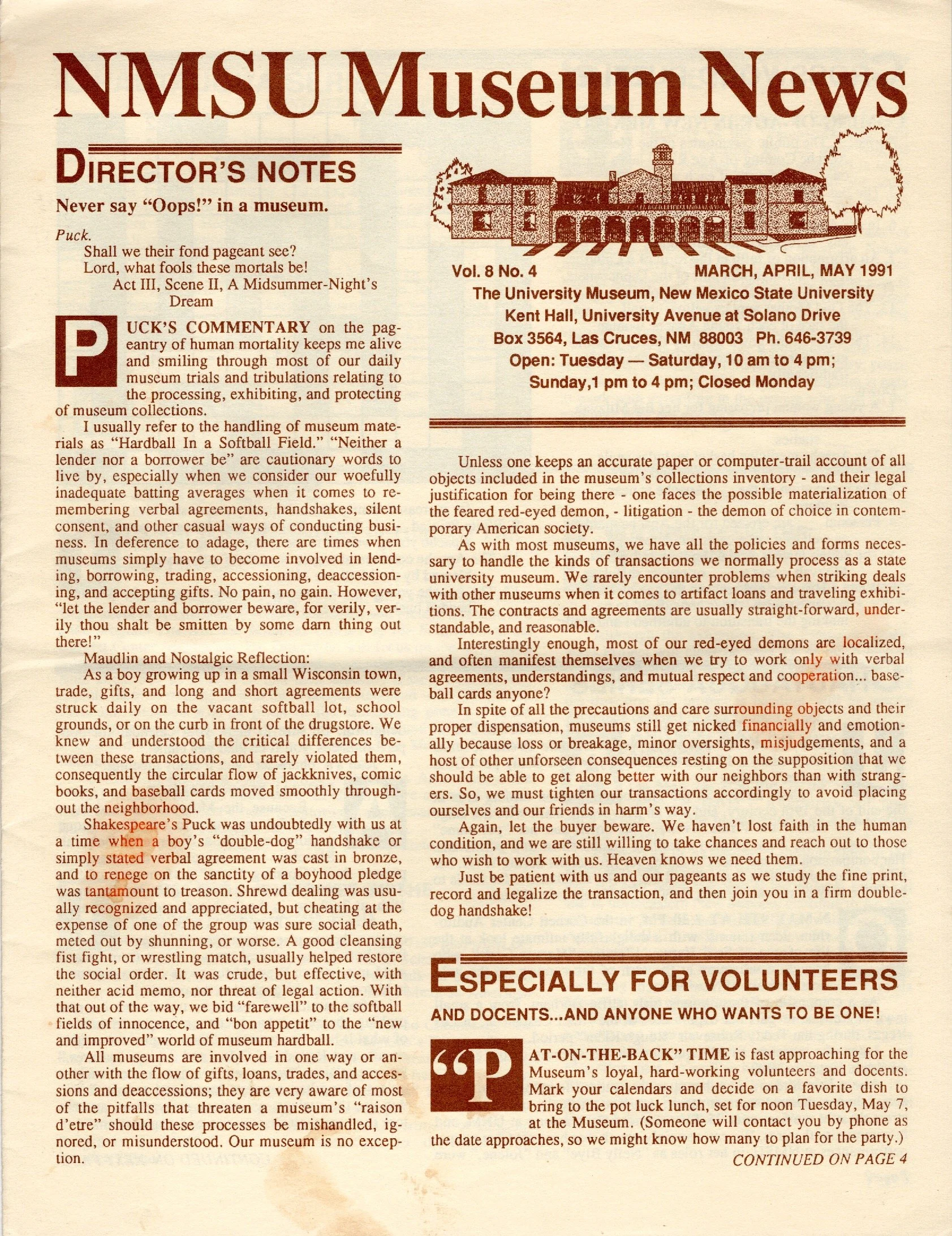Vol. 8 No. 4 1991
