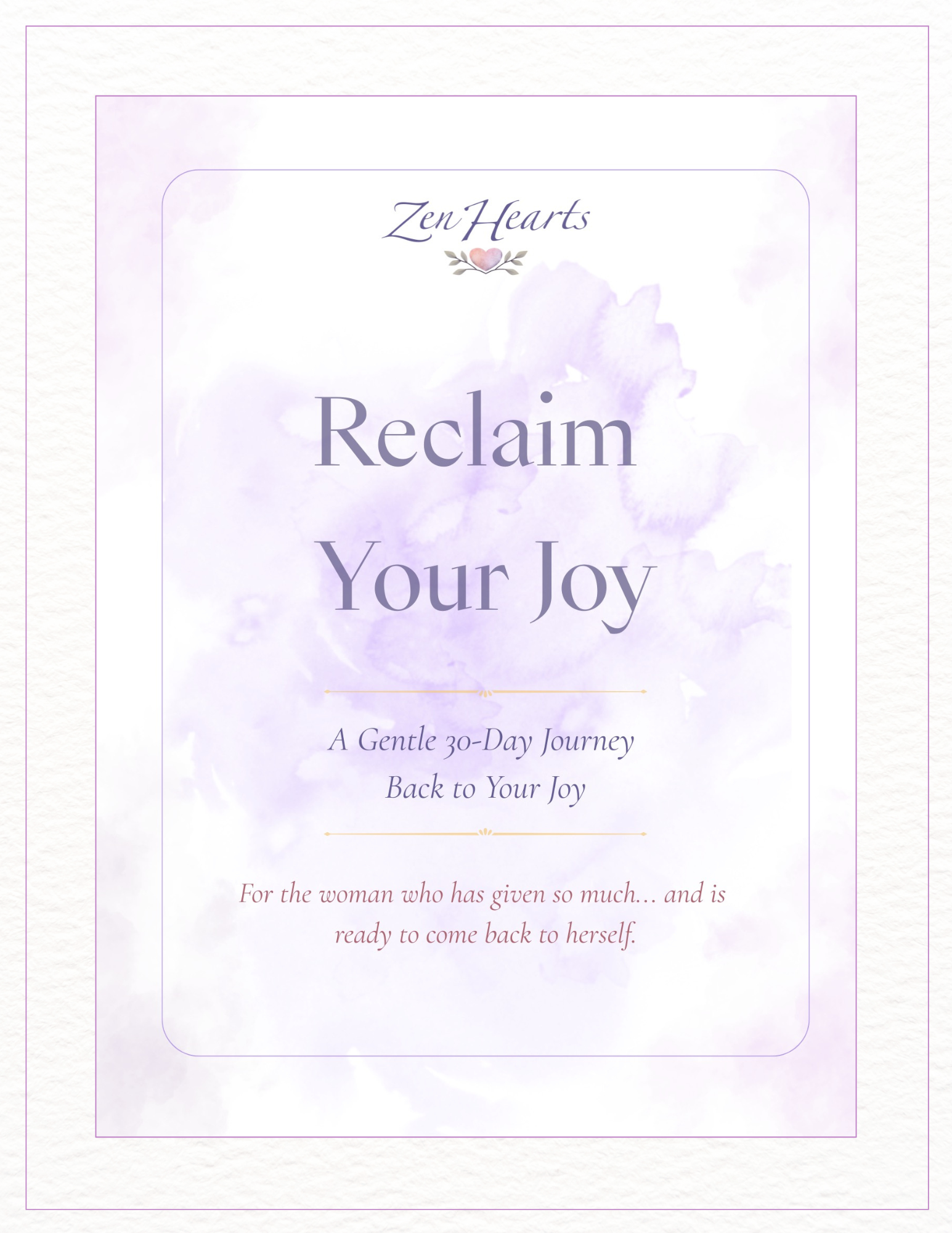 Reclaim Your Joy Journal