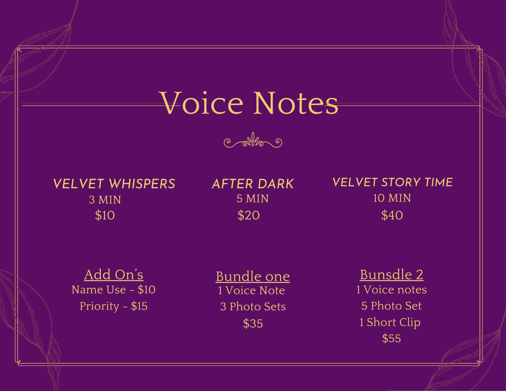 Velvet Stories - 10 Min