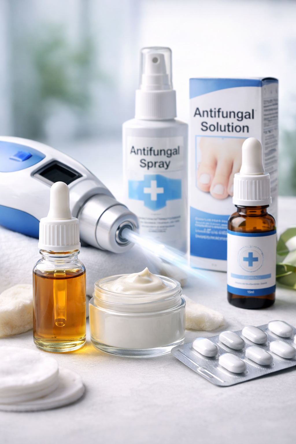 professional laser therapy and tailored topical treatment for fungal nails