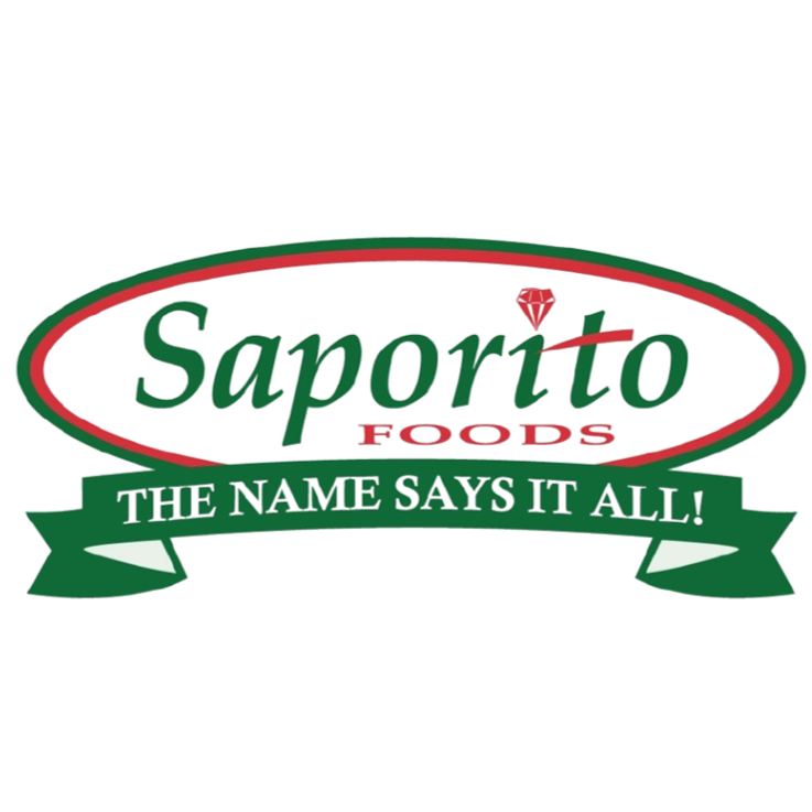 Logo for Sopario Foods with the tagline 'The Name Says It All' and a red heart icon.
