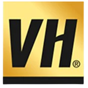 VH logo on a black and gold background