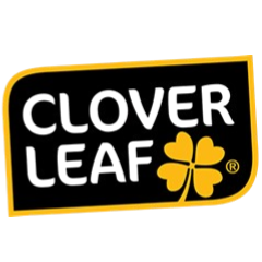 Cloverleaf logo with a yellow four-leaf clover logo.