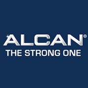 Alcan logo with the slogan 'The Strong One'