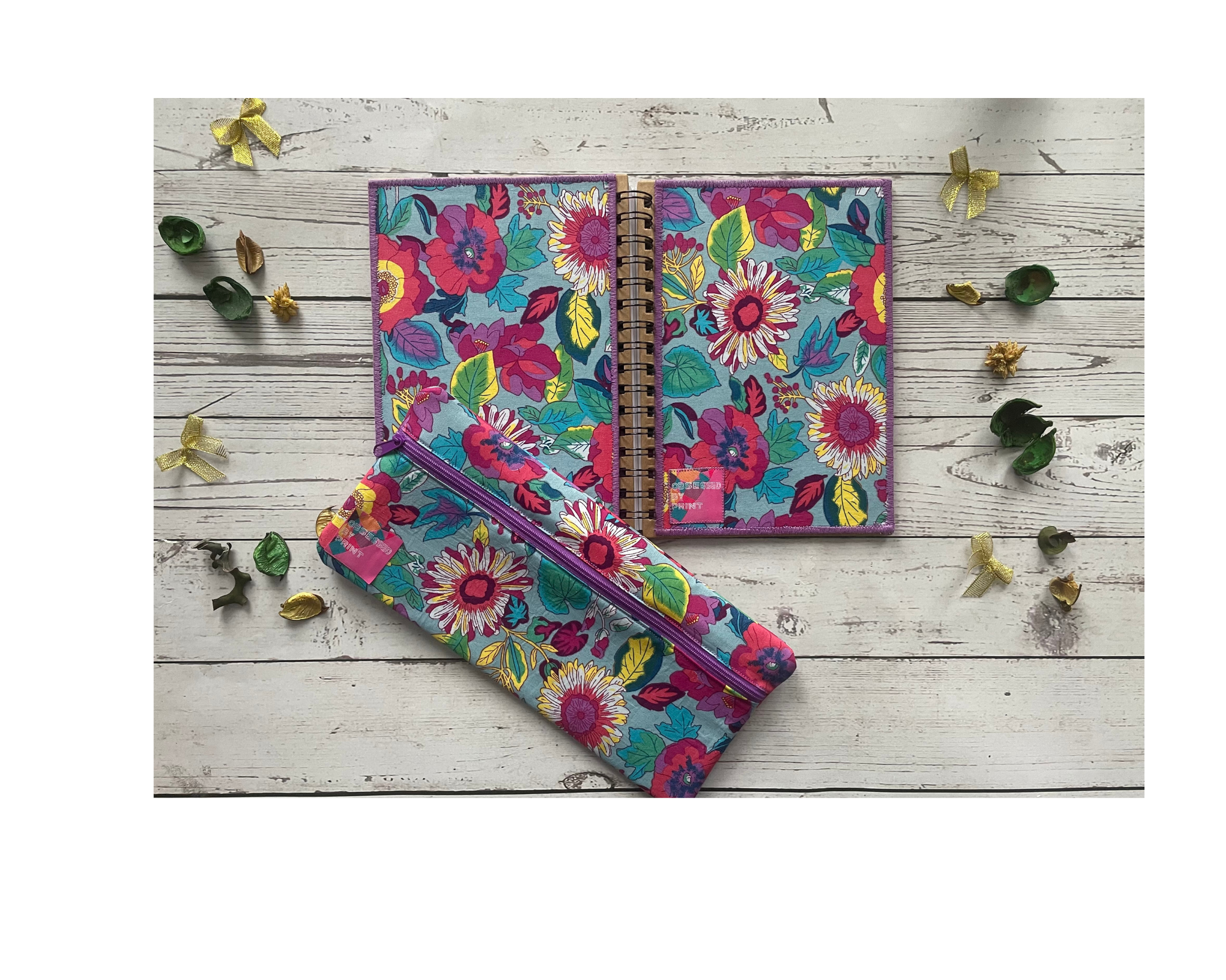 Handmade Pencil Case and A5 Notebook