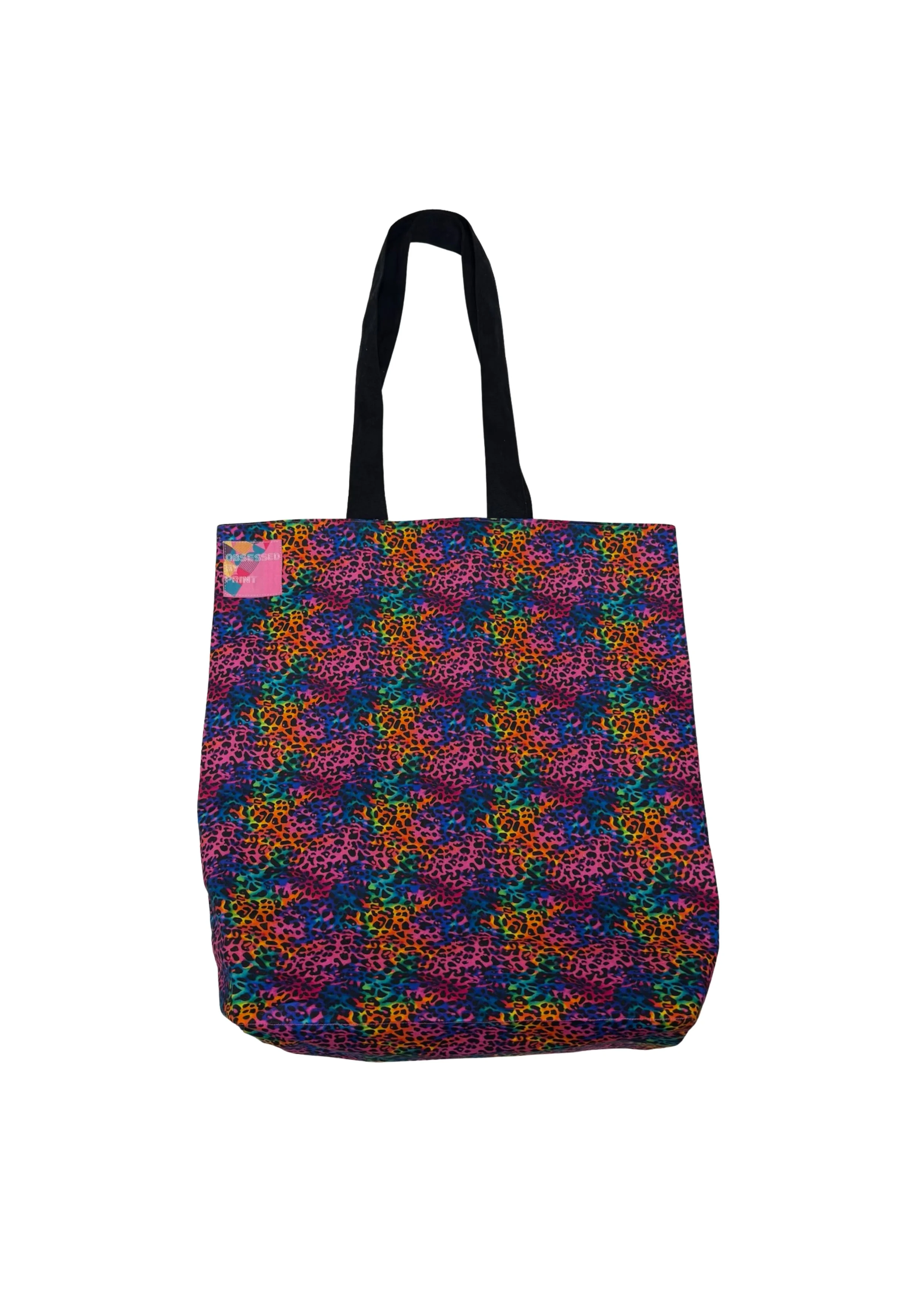 Handmade Pink Leopard Print Tote
