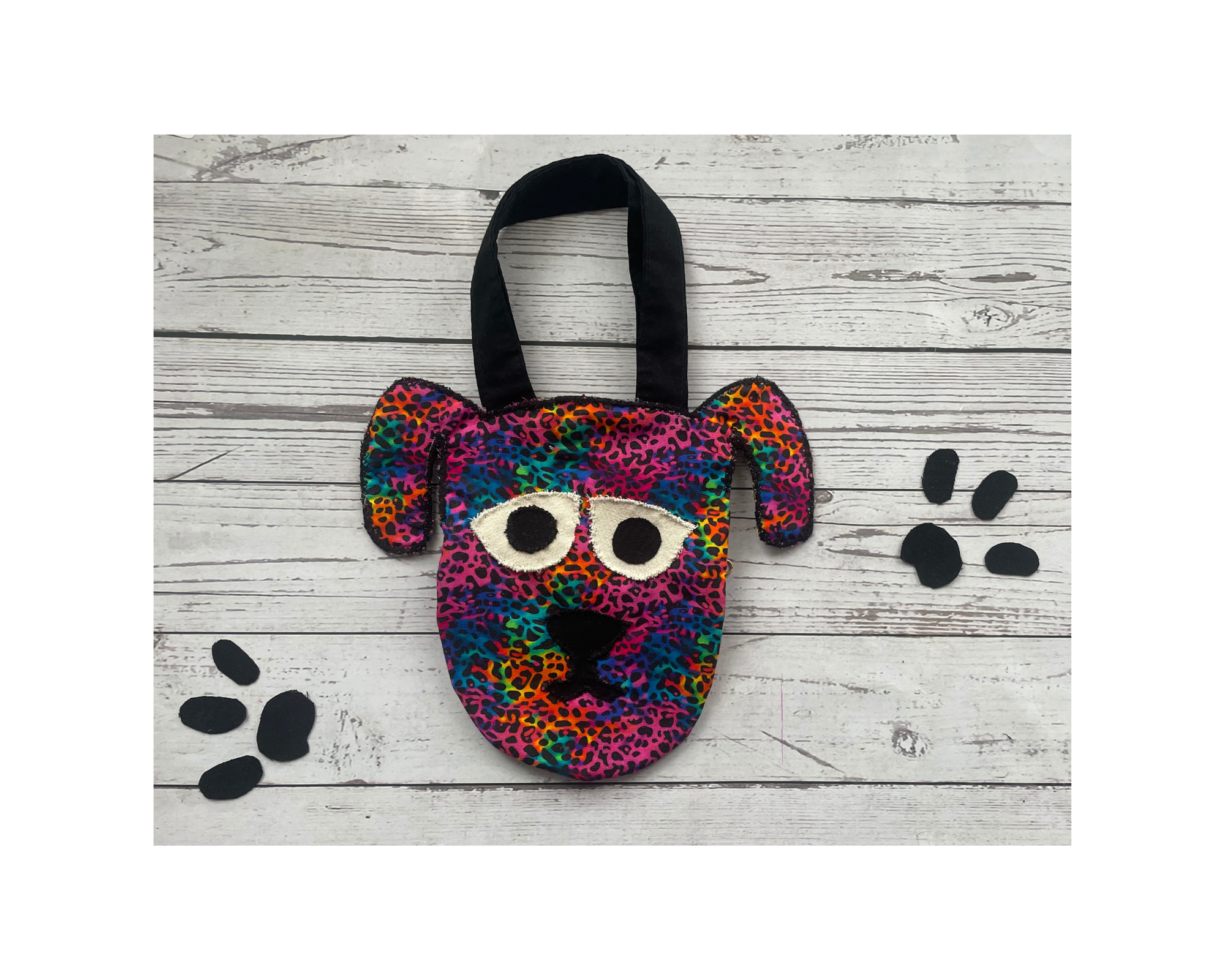 Handmade Lil' Puppy Print Bag