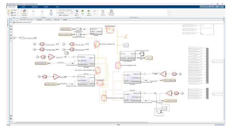 Hytech Racing FSAE Motor Simulink Thermal Sim