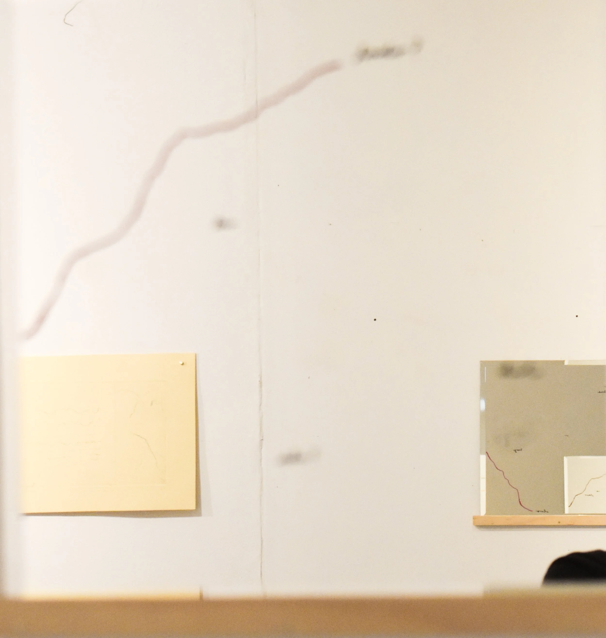 ¿Qué hay del otro lado?/ What's on the other side?, 2025. Serigraph on mirrors, 10" x 10"