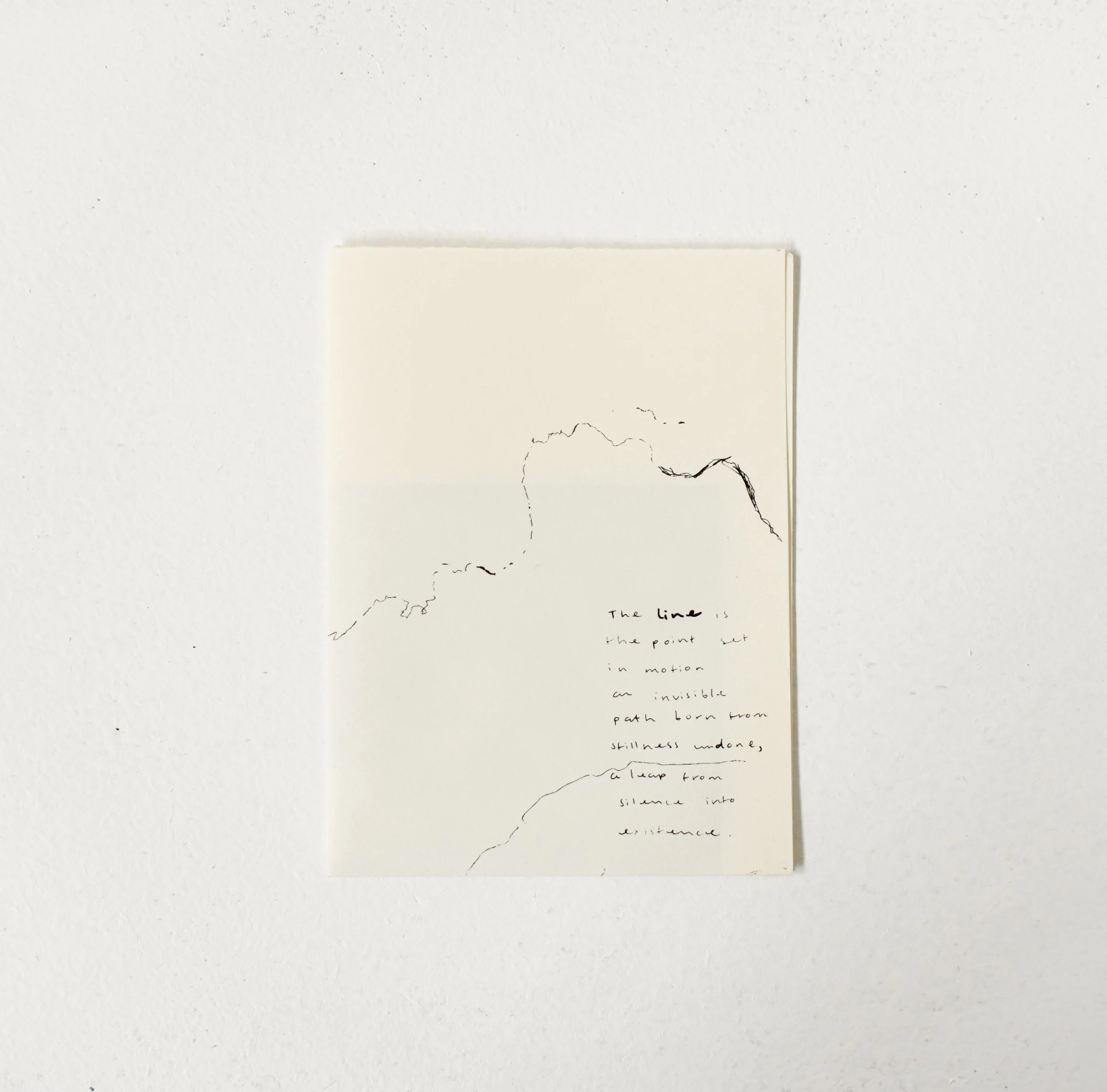 The line, 2025. Serigraph on paper.