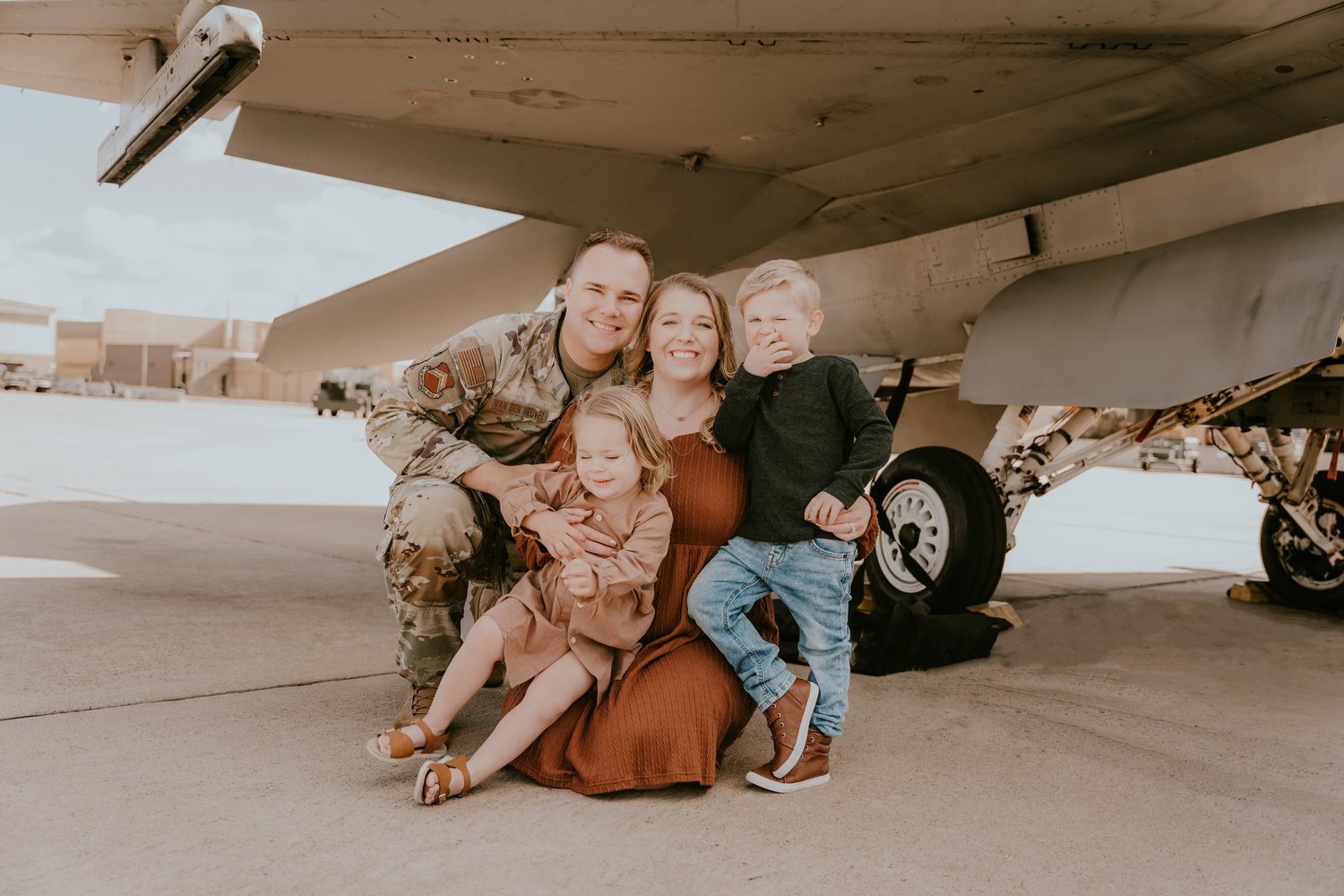Jeff and his family during his U.S. Air Force service