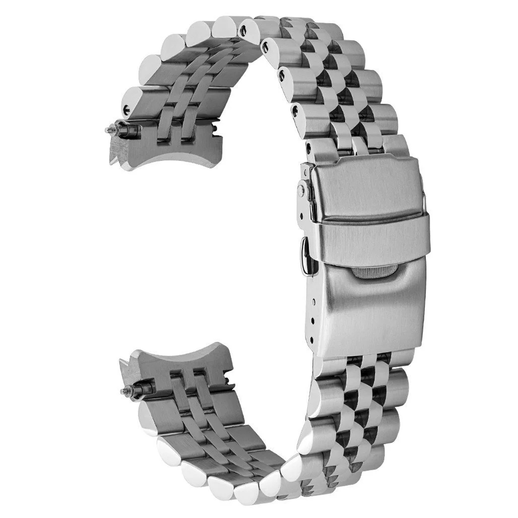 Islander 22mm Brushed and Polished Solid-Link Watch Bracelet for Casio Duro