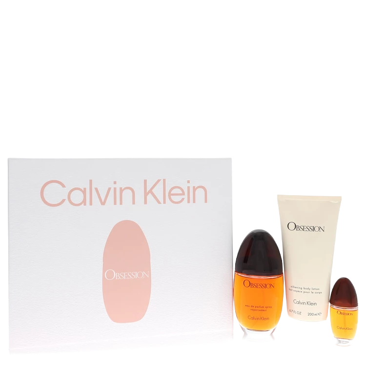 Calvin Klein Obsession EDP + Body Lotion + Travel EDP