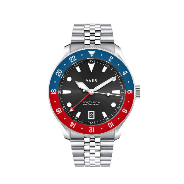 G2 Meridian Navy/Red GMT - 39mm USA (Jubilee Bracelet)