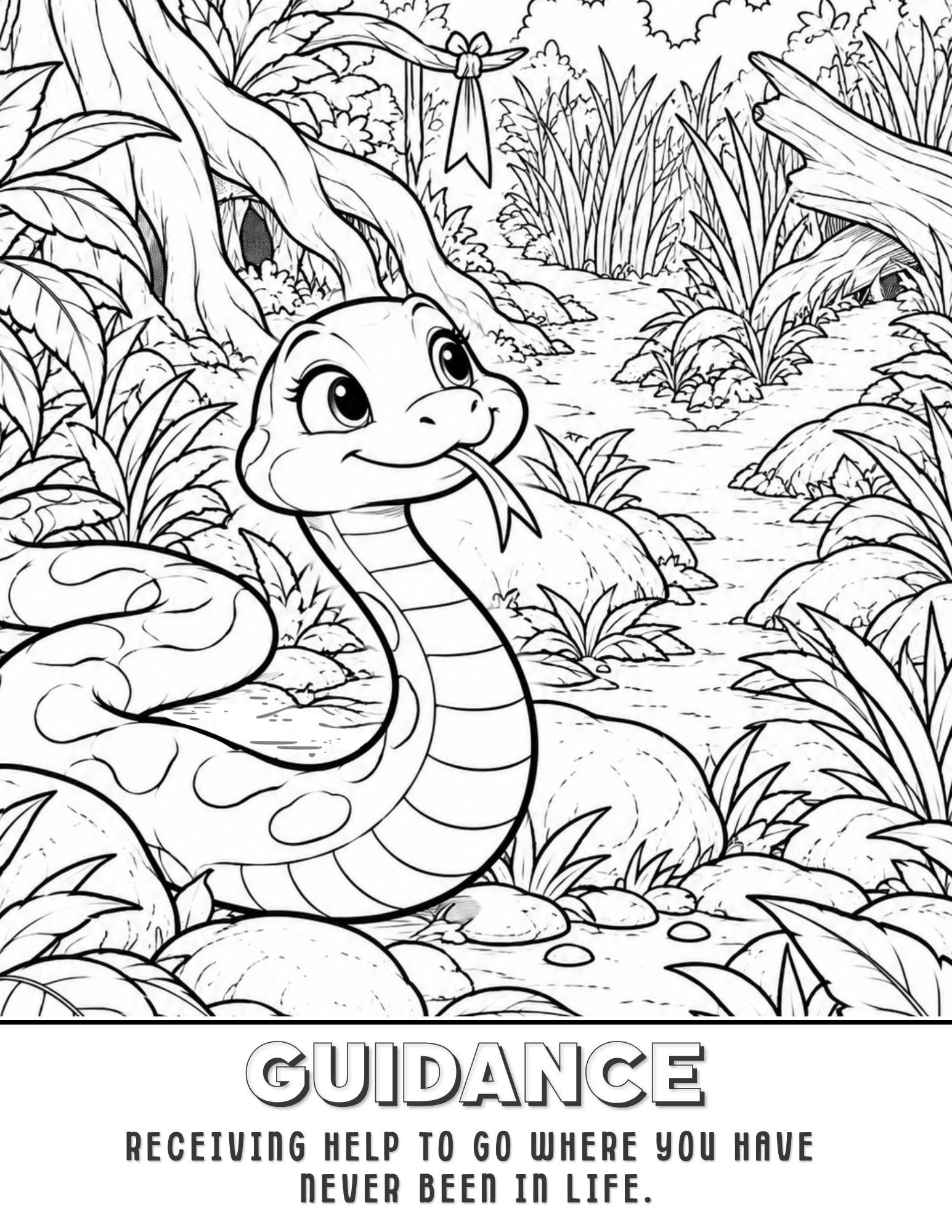 The Need for Guidance - A View From Above Free Printable Coloring Sheet
