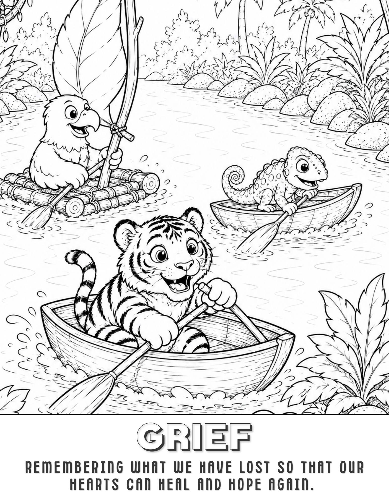 Grief: A Whistle In The Wind Coloring Page | Free Printable Coloring Activity on Grief