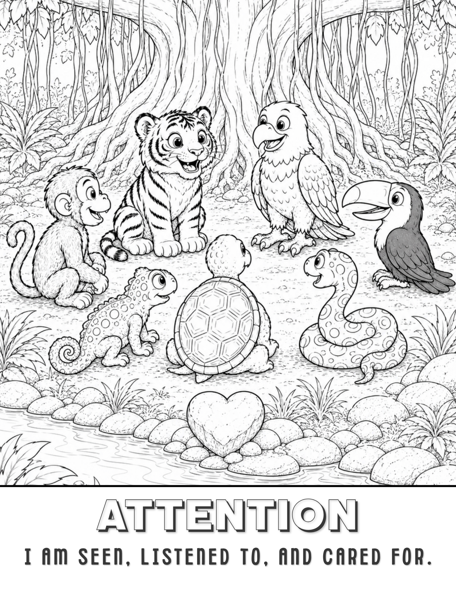 Attention: Back to School Coloring Page | Free Printable Coloring Activity on Attention