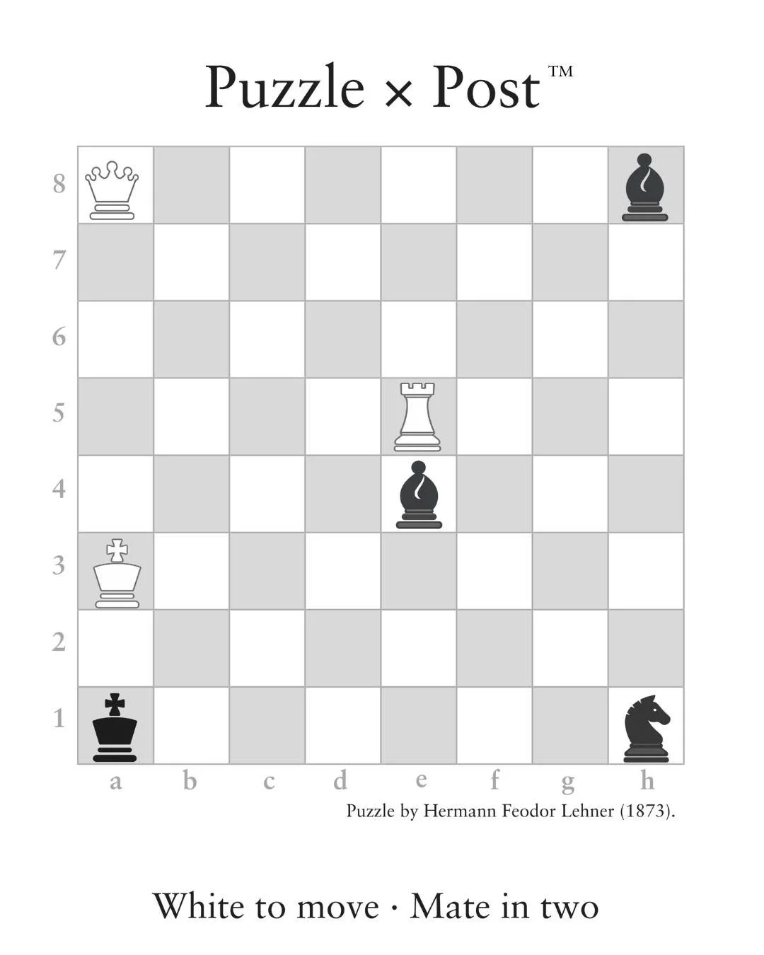 White to move.

Submit your first move:
correspondencechessco.com/puzzle-x-post

A reply will follow by post.

#correspondencechess
#chess
#chesspuzzle
#playthelonggame
#analog
#snailmail
