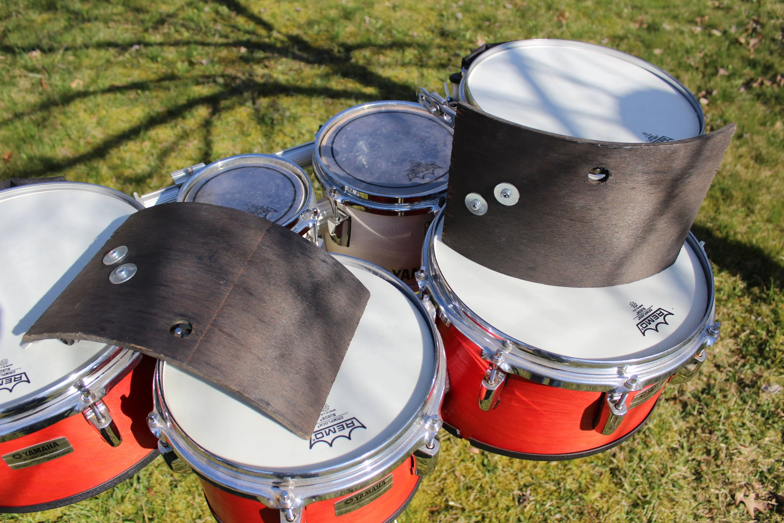 Shellshock Drum Shell Mounts for Marching Snare and Tenor Drums
