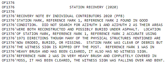 A text document titled 'Station Recovery (2020)' with notes about station recovery, including references to damaged infrastructure, debris, and repair efforts.
