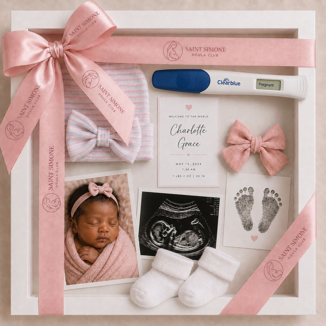 Birth Keepsake Shadow Box