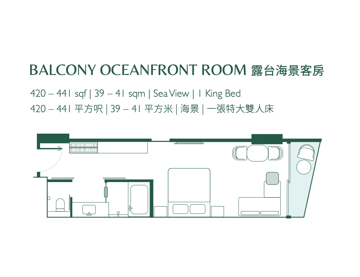 Fullerton Ocean Park Oceanfront Room with Balcony