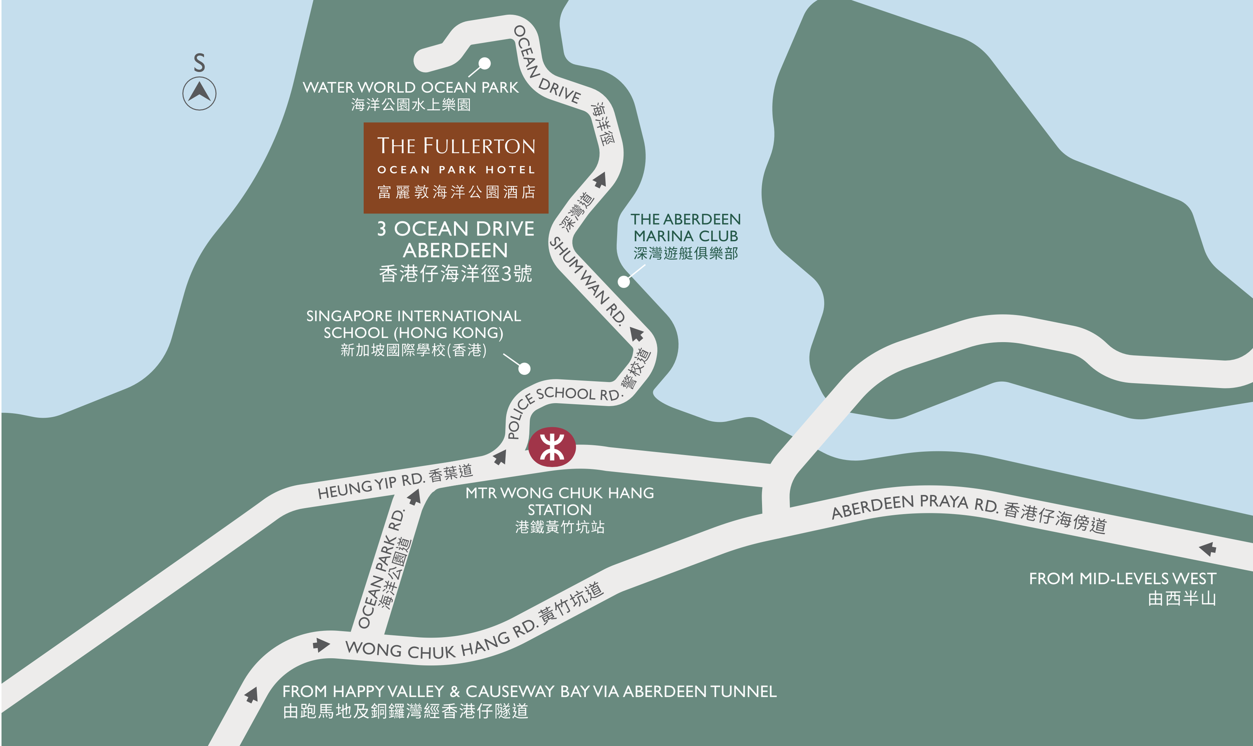 Fullerton Ocean Park Map