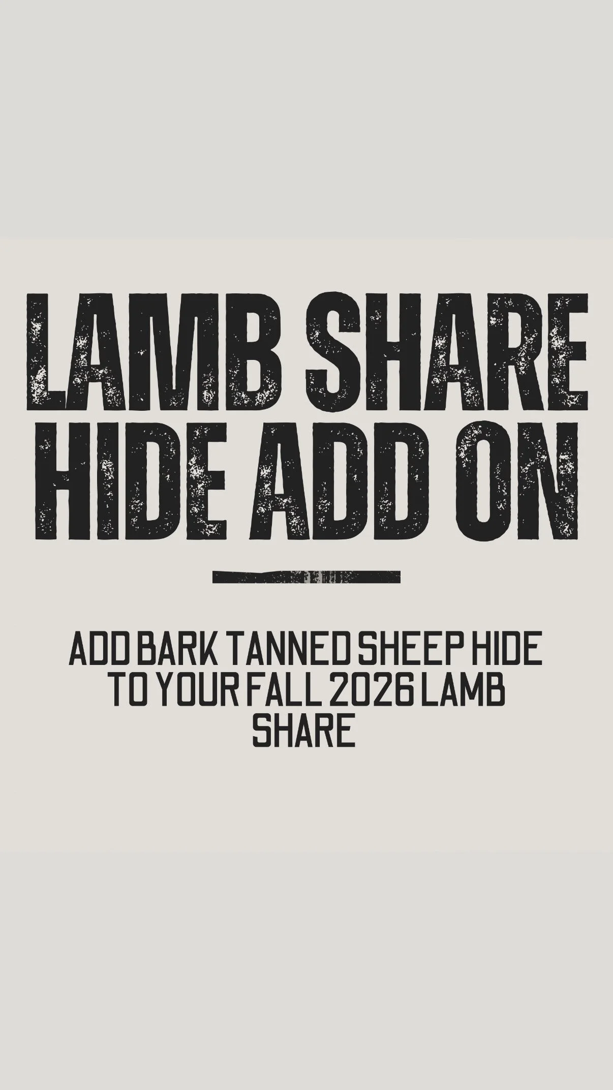 LAMB SHARE SHEEPSKIN