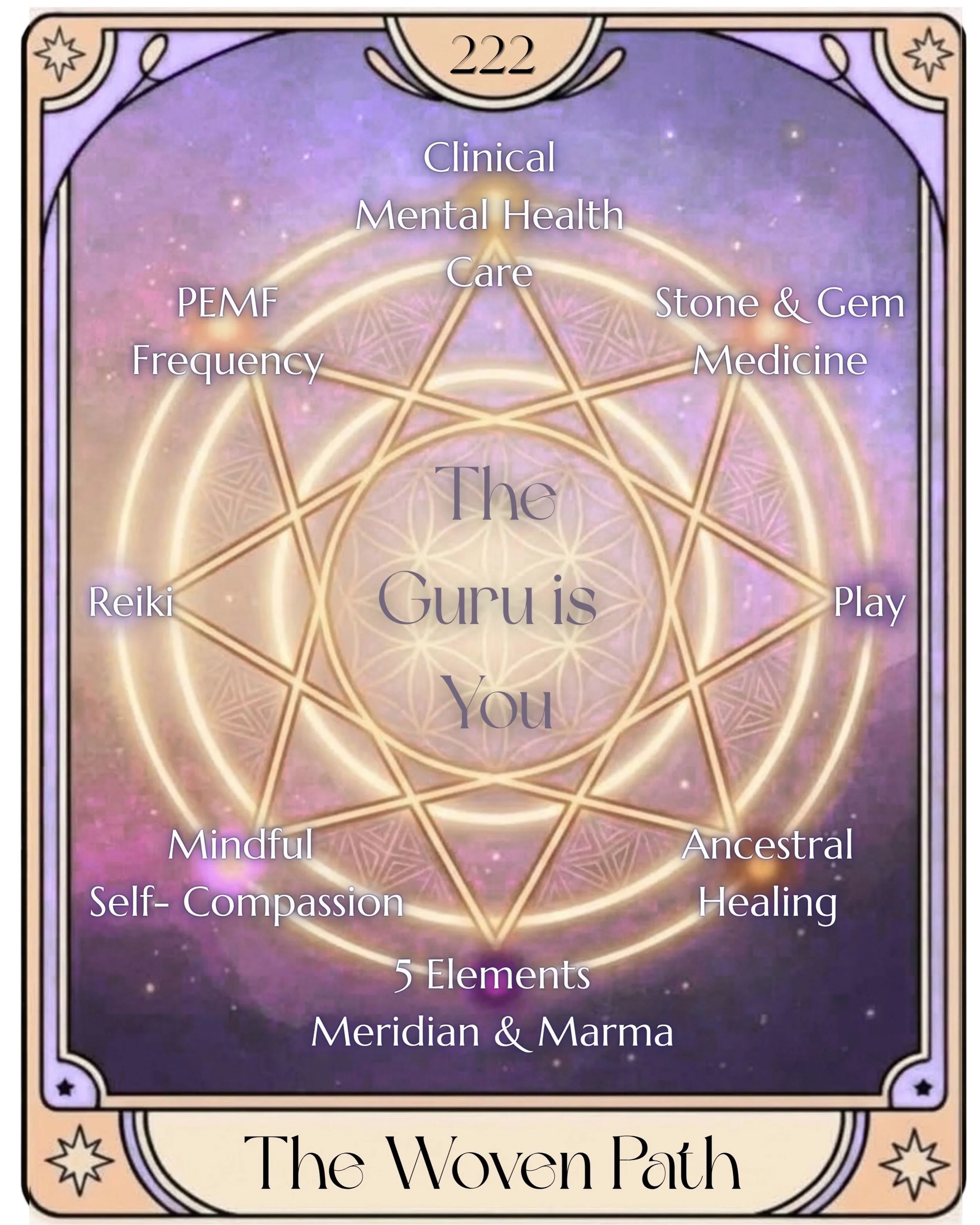 222 &mdash; the number of alignment. Trusting the path, even before you can see where it leads.

This is what Essential Essence activates:

🪻 honoring the inner guru in every client
🪻 holistic care that meets your intentions
🪻 activating your soul