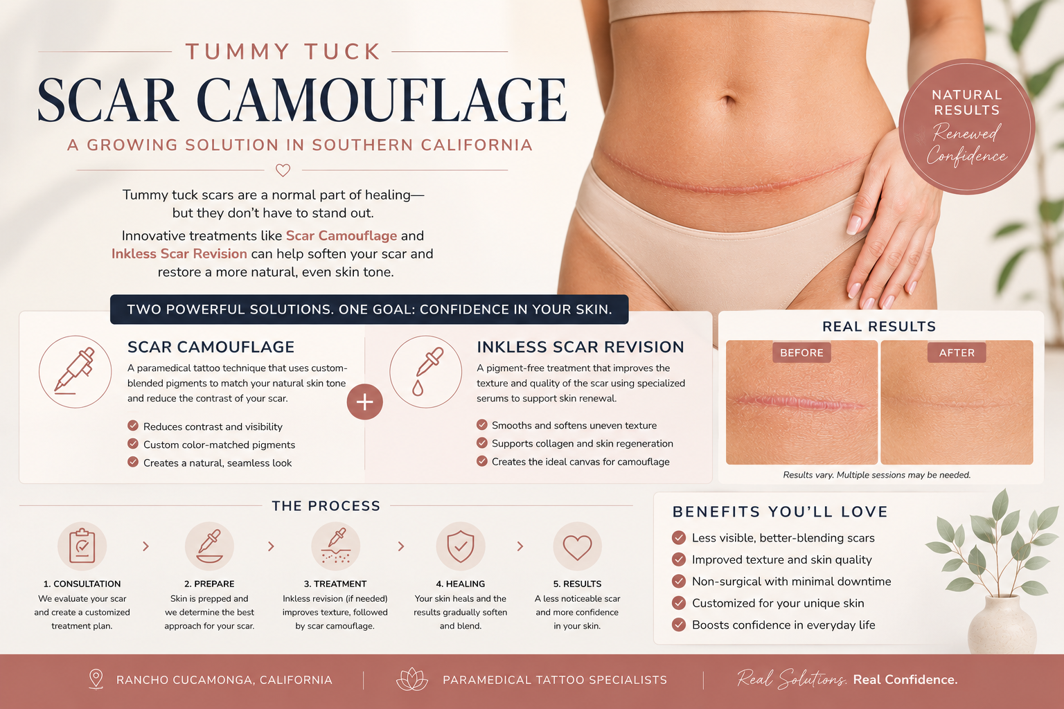 Tummy Tuck Scar Camouflage: A Growing Solution in Southern California