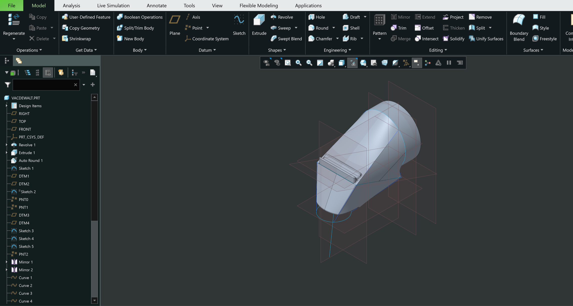 A 3D CAD model