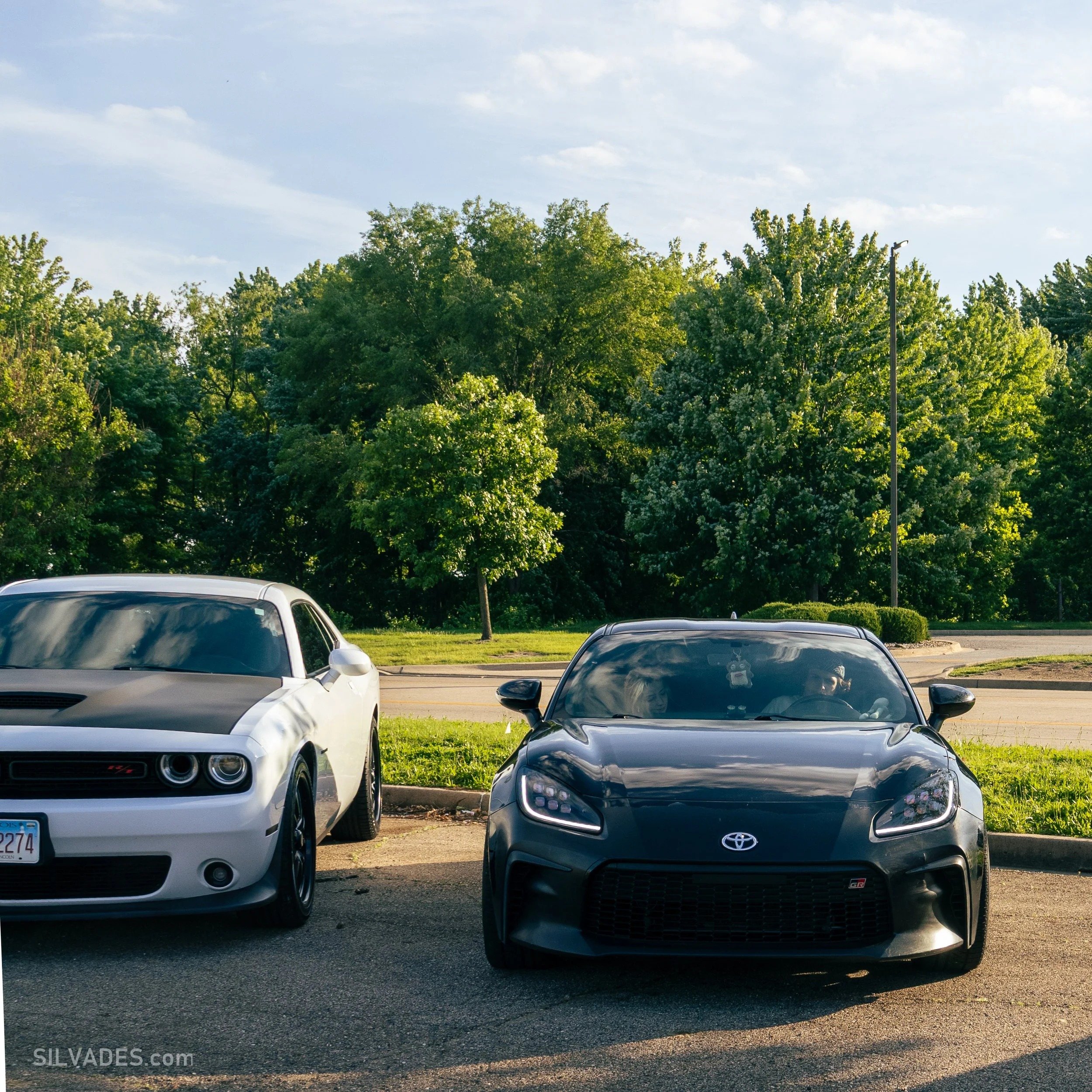 Front view of a Toyota GR86, car photo session