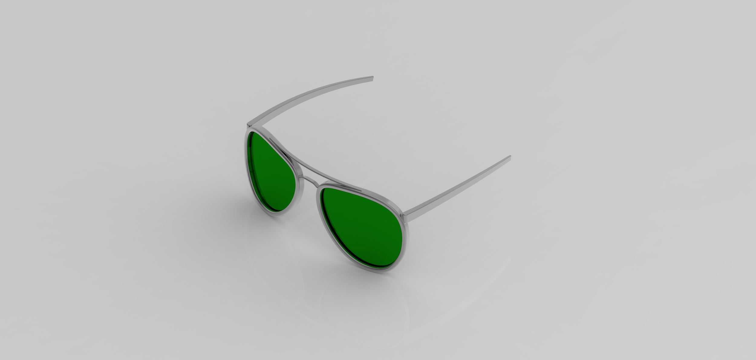 Green Glasses (non-folding arms)