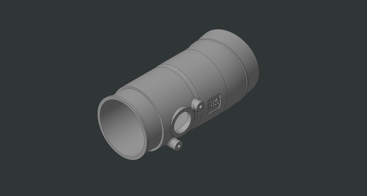 3D CAD model of Volvo T6 intake