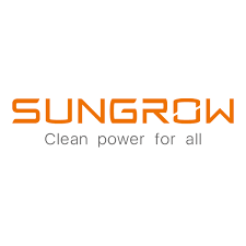 Sungrow logo with the slogan 'Clean power for all'