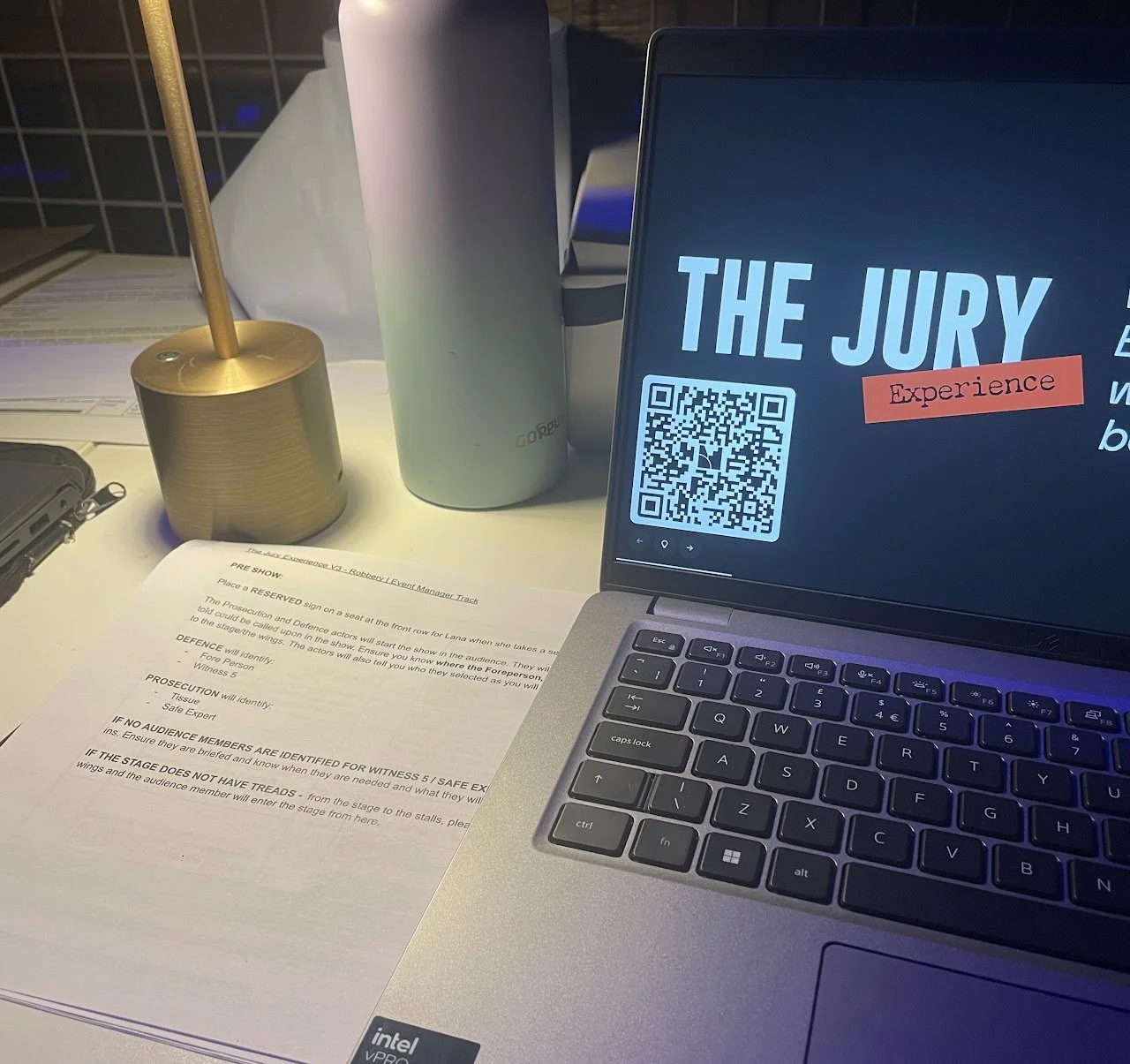 Working behind the scenes with event equipment and digital access tools to ensure the smooth running of event operations.