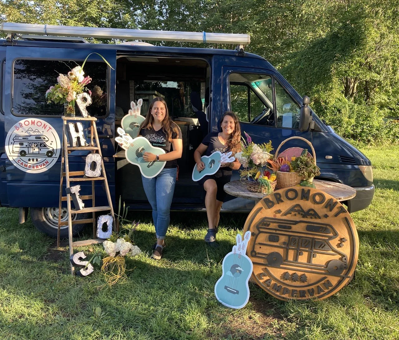 Support for a temporary creative activation alongside colleagues, showcasing brand elements at an outdoor event.