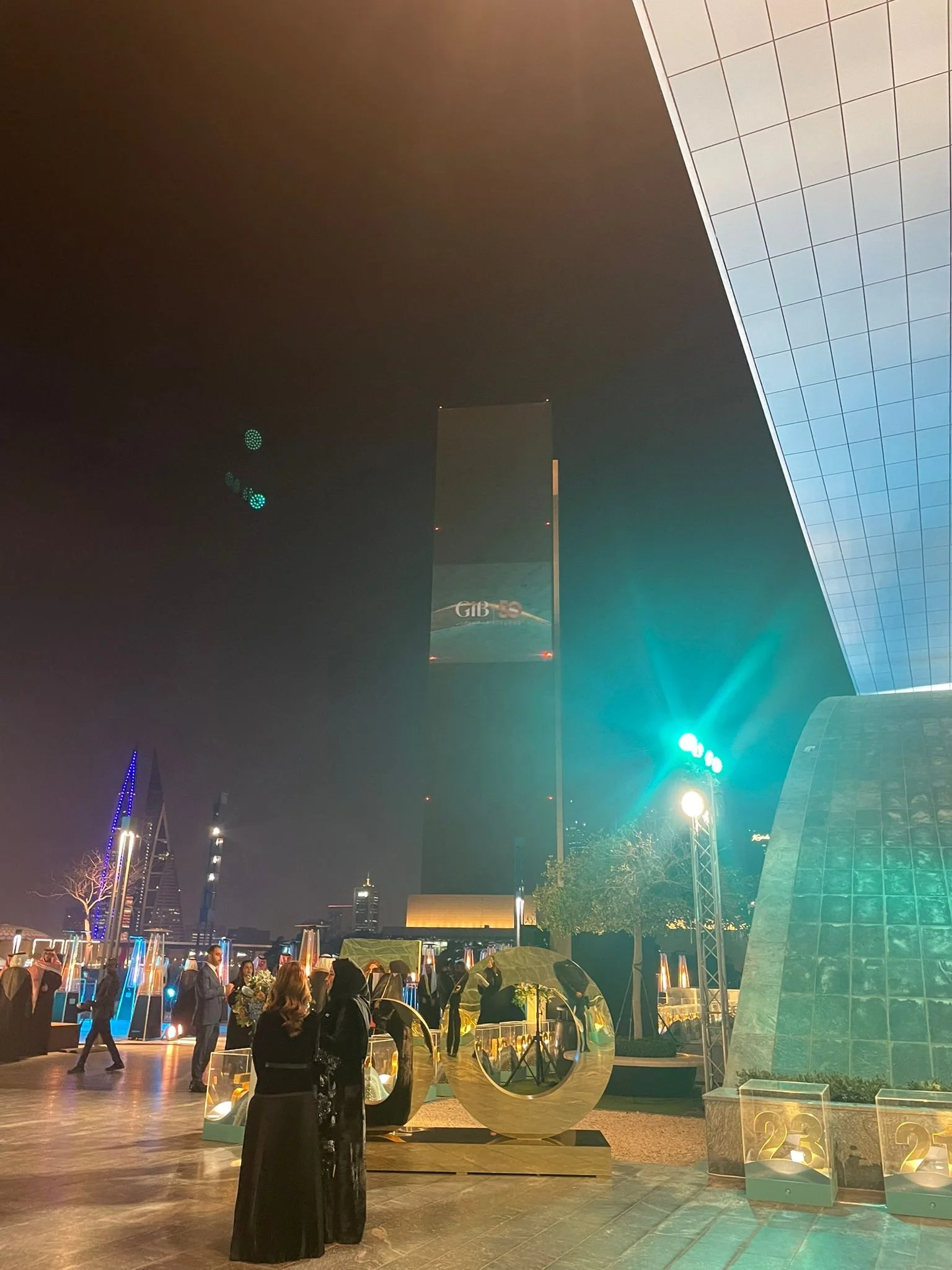 GIB 50 years event logo and projection