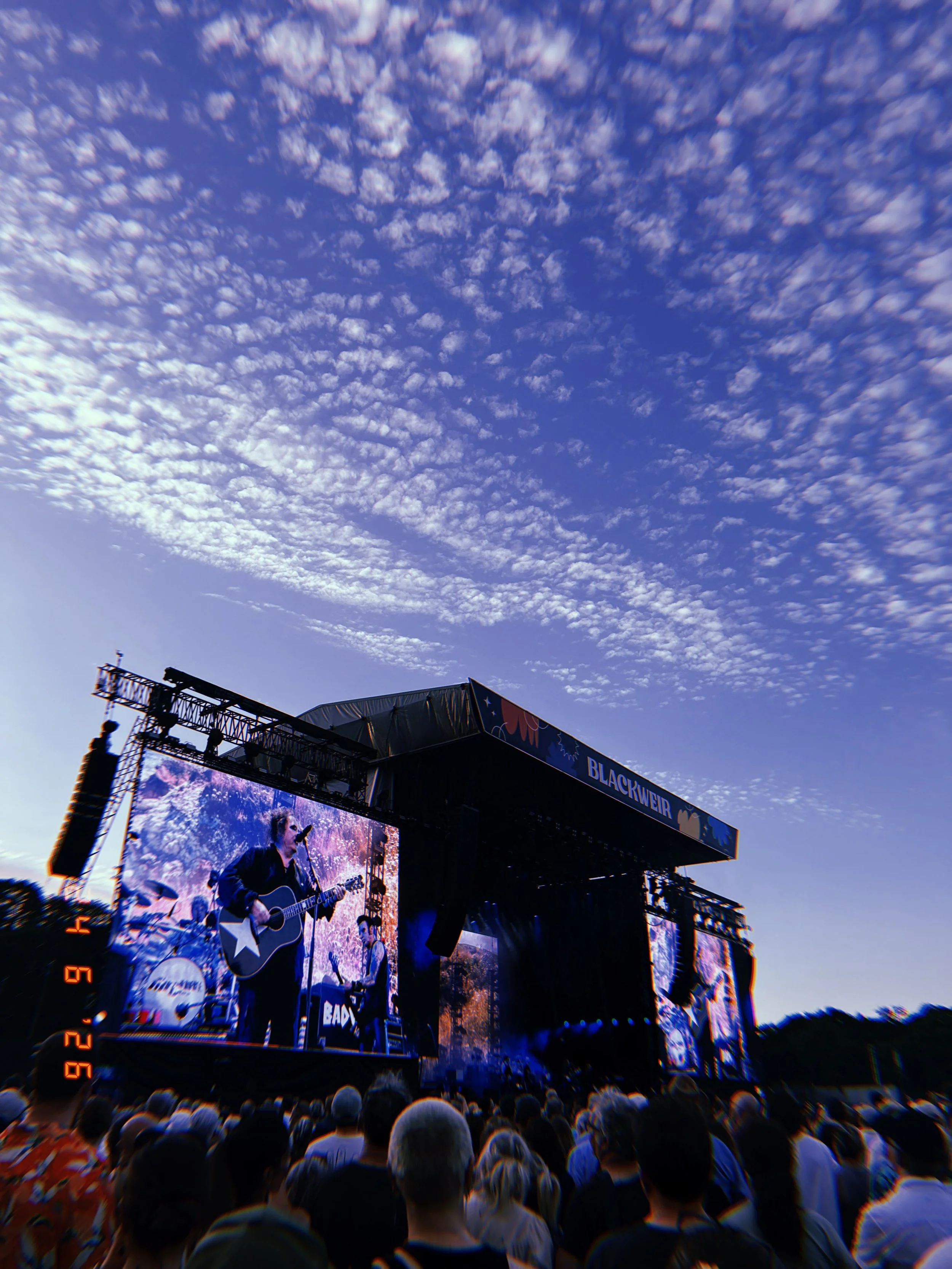 Festival Stage at Blackweir Fields where Staff acted as Accreditation Assistant.