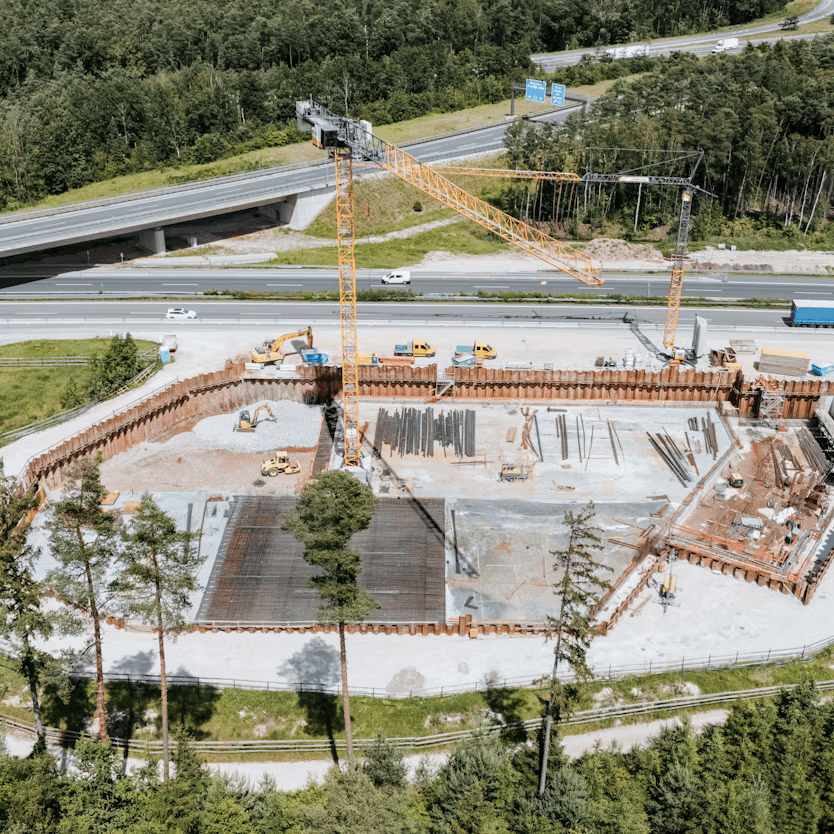 Neubau Regenrückhaltebecken, Nürnberg